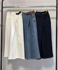 【MARGAUX VINTAGE | '27 Spring Collection】 バックルデニムパンツ   PT 27015／1月中旬から2月中旬発送予定