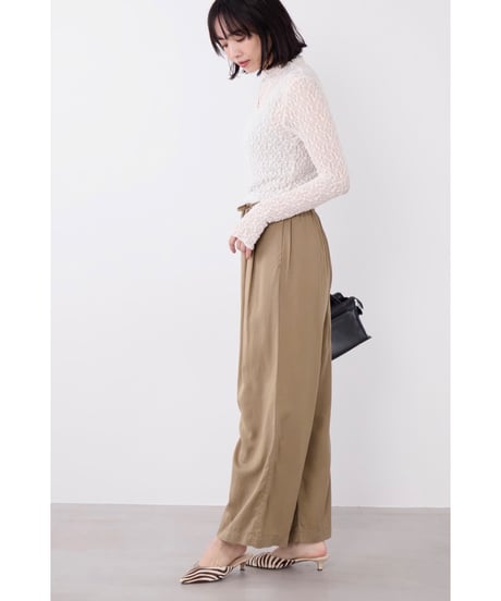 【MICA&DEAL】 0126303054 フィブリルワイドストレートイージーパンツ