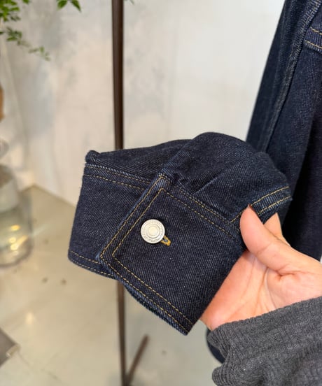 【cafune 27SS】 35419 10oz denim dolman jacket
