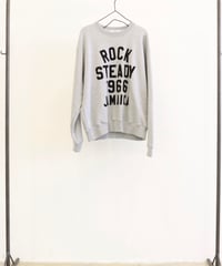 【LE MELANGE | '27 Spring Collection】10oz 30/7 FRENCH TERRY フロッキープリントトレーナー　8711003／１月下旬から２月中旬発送予定