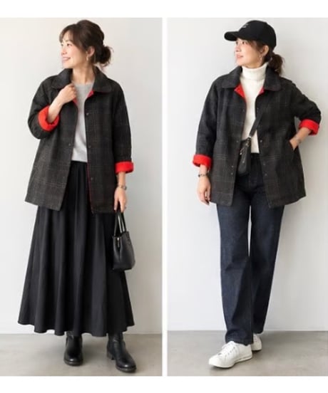 【Kelen】　MAX reversible short coat KLM26FJK1126