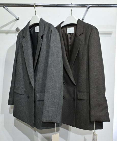 【cafune】 635403 tweed like double jacket
