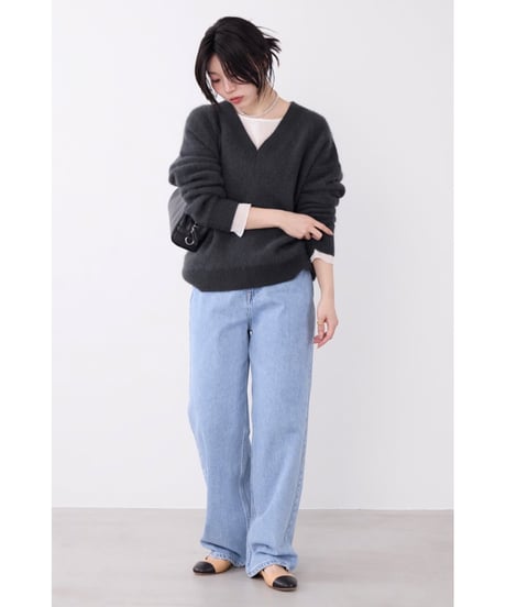 【MICA&DEAL】 ラクーンデュアルVネックニット 0126308103
