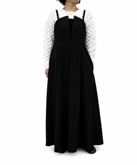 【siro de la bonte 26AW】R653305 stretch flannel jumper skirt