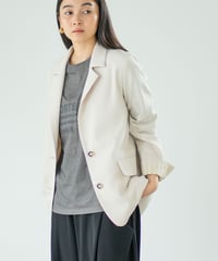 【Lallia Mu】 ストライプドッキングジャケット 2711230／2月上旬～2月中旬発送予定