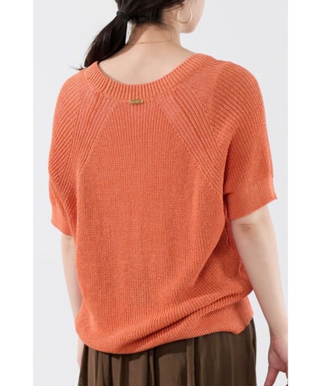 【MICA&DEAL】 0126208113 ペーパーヤーンニットカーディガン
