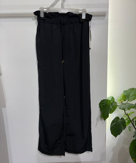 全国送料185円【trois】T231-87063　ヴィンテージナイロンワイドパンツ