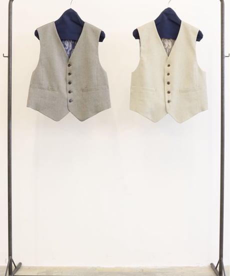 【LE MELANGE | '27 Spring Collection】SLUB MELANGE TWILLベスト 8713702／２月上旬から２月下旬発送予定