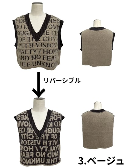 【ayane '26 winter collection】876837 ロゴニットベスト