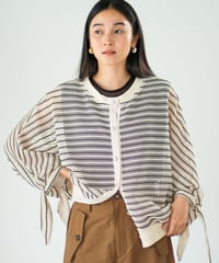 【Lallia Mu】 ダブルフェイスラッセルカーディガン 2711545／2月上旬～2月中旬発送予定