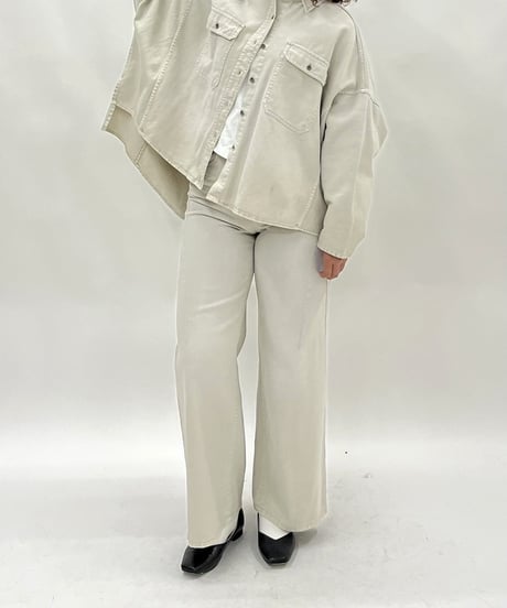 【PASSIONE 27ss】36413　ドロップショルダーデニムシャツ