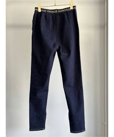 【MARGAUX VINTAGE】 PT - 26083 - A ワンウォッシュデニムスリムパンツ