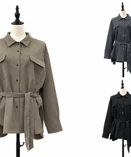 【siro de la bonte | '27 Spring Collection】 stretch twill shirt jacket R713303