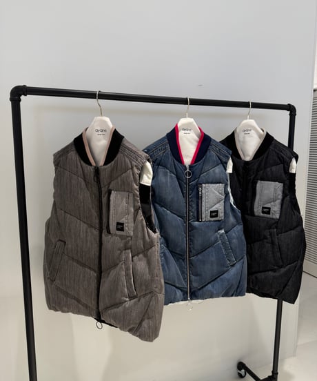 【ayane '26 winter collection】876809 ダンガリーダウンベスト