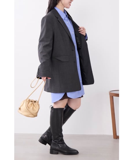 【MICA&DEAL】 0126305100 多機能素材-ビッグテーラードジャケット