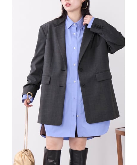 【MICA&DEAL】 0126305100 多機能素材-ビッグテーラードジャケット