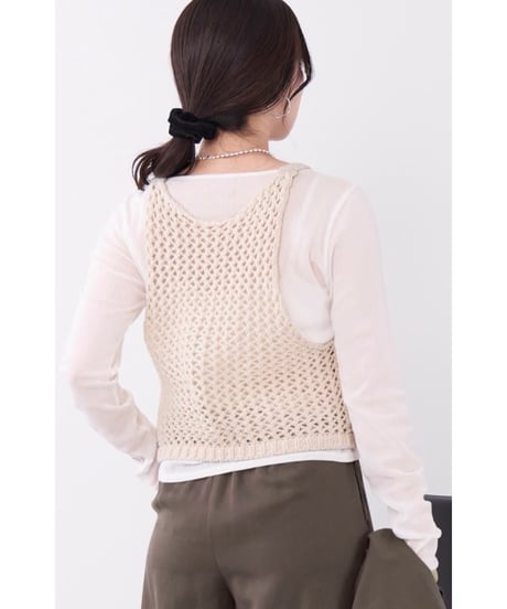 【MICA&DEAL】 0126308052 レイヤードニットタンク