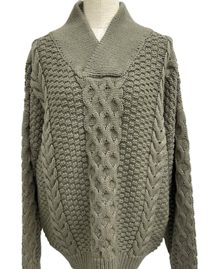 【ayane '26 winter collection】876825 襟付きアランニット