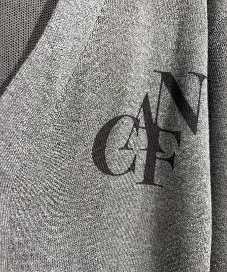 【cafune】 Vネックロゴコットンカーディガン　635954