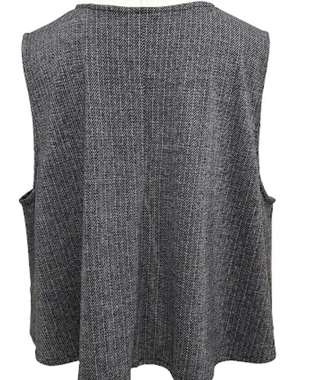 【ayane '26 winter collection】876817 ヘリンボーンジャガードポンチベスト