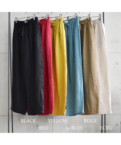 全国送料185円【AUG】 862112 リネン リラックスパンツ