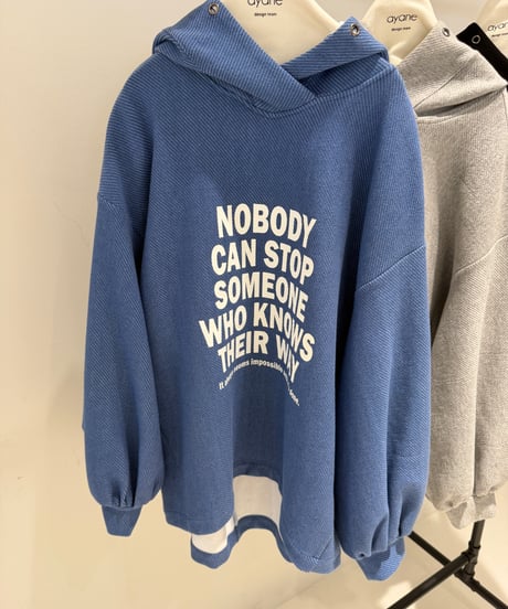 【ayane '26 winter collection】876810 カルゼニットフーディプルオーバー