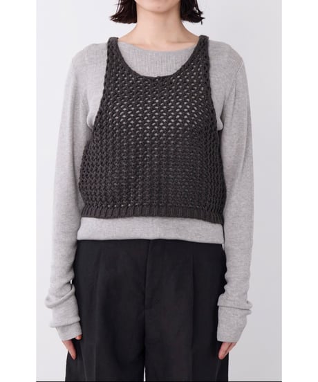 【MICA&DEAL】 0126308052 レイヤードニットタンク