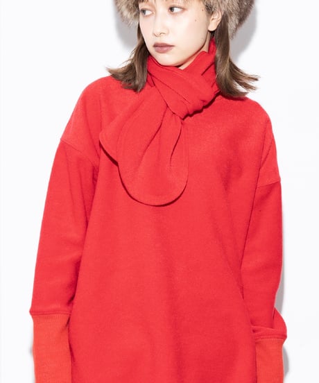 【MARGAUX VINTAGE 26AW】 MG  CT - 26125 - A マフラー付き裏起毛プルオーバー