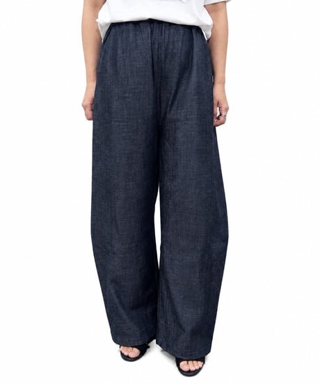 【siro de la bonte | '27 Spring Collection】 soft denim curve pants（ドローコード付き） R713310