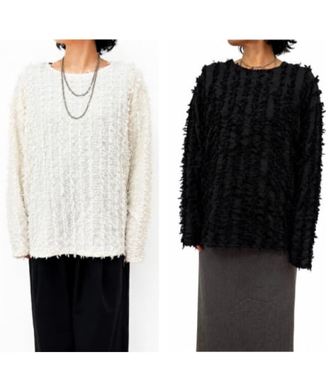 早期ご予約送料無料！【siro de la bonte 26AW】R653202 cut Jacquard L/S pullover