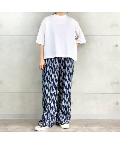 【AUG】 862313 クールタッチ天竺 6分袖クロップド Tee｜接触冷感