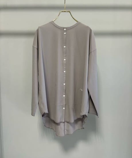 【MARGAUX VINTAGE | '27 Spring Collection】 シアーロゴ刺繍ブラウス  BL 27020／2月上旬から3月上旬発送予定