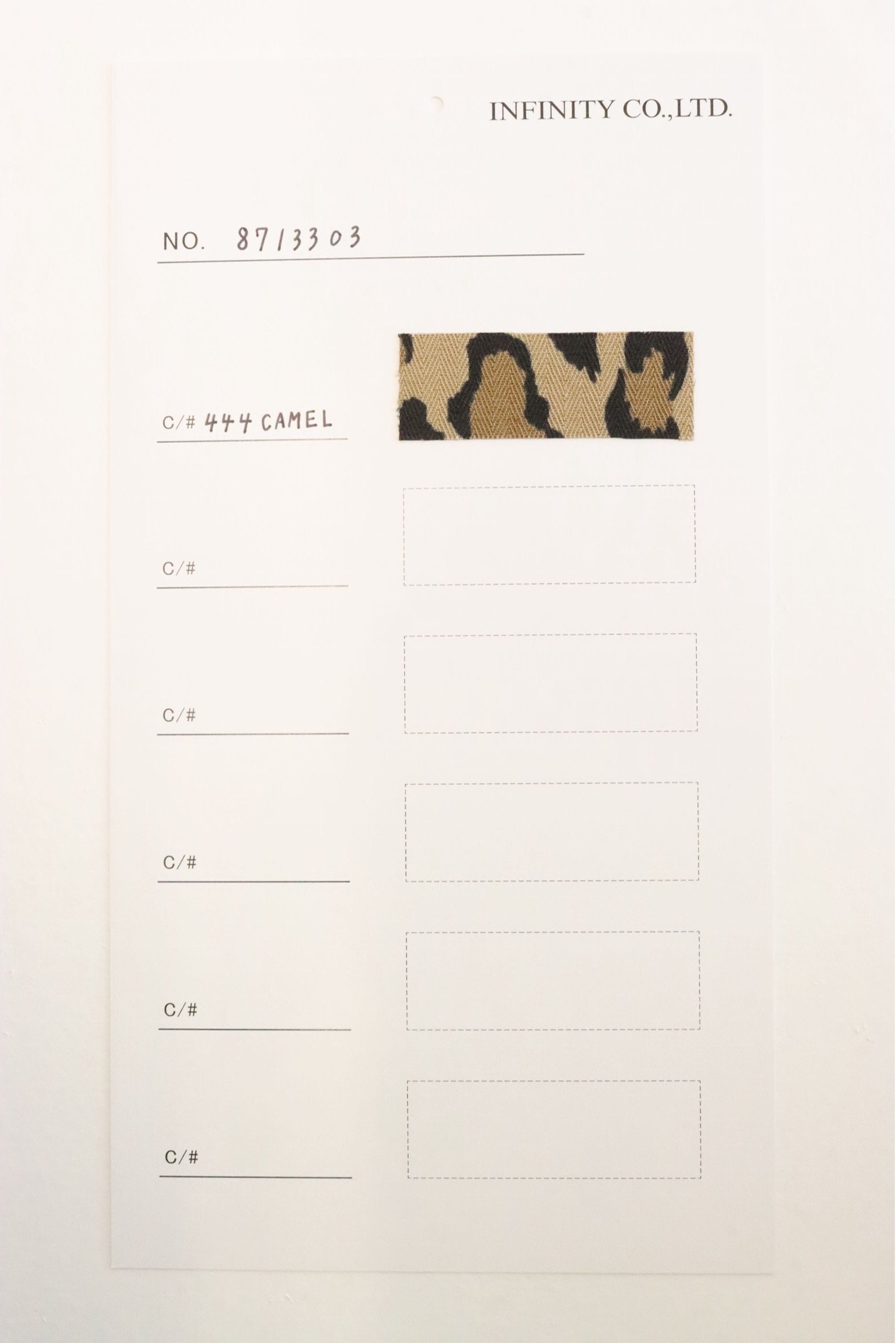 LE MELANGE| '27 Spring Collection】レオパード柄セミタイトロ