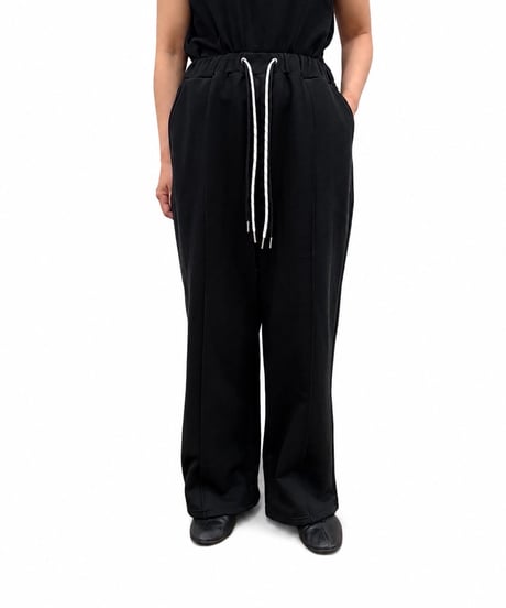 【siro de la bonte 26AW】R653206 30/10SWEAT wide pants(裾ドローコード有）