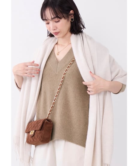 【MICA&DEAL】 ラクーンデュアルVネックニット 0126308103