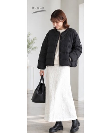 【ORCIVAL®】ノーカラーダウンジャケット #OR-A0603