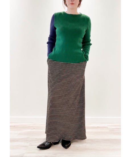【sfide -スフィーデ-】 Border Knit NO.1263001