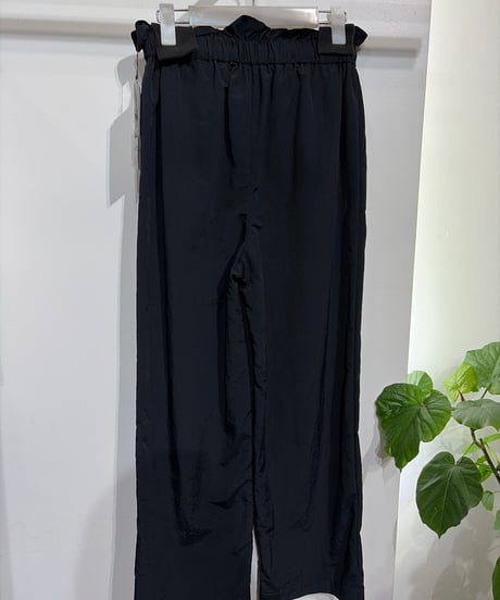 全国送料185円【trois】T231-87063　ヴィンテージナイロンワイドパンツ