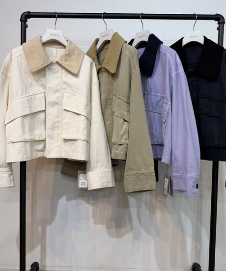 【PRIORITY | '27 Spring Collection】 ショート丈ワークブルゾン P71095AI／２月上旬から３月上旬発送予定