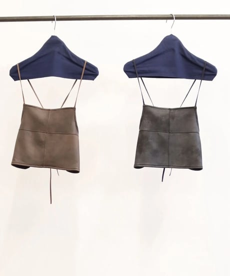 【LE MÉLANGE '26 winter collection】8651702 LEATHER LIKE JERSEY