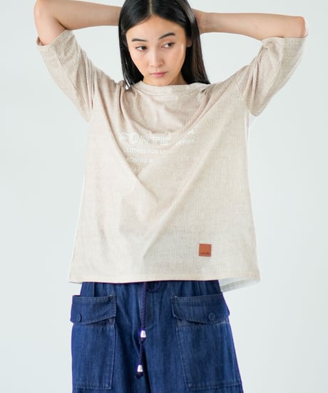 【Lallia Mu】 ファブリックプリントTシャツ 2711538／3月上旬～3月中旬発送予定