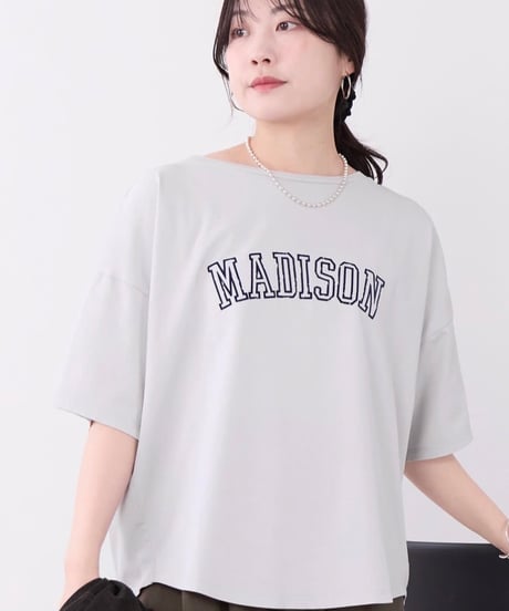 【MICA&DEAL】0126309064  "MADISON"ロゴプリントハーフスリーブT-shirt