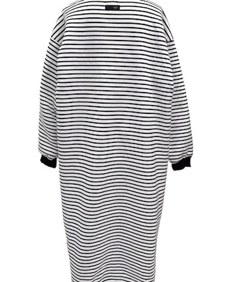 【ayane '26 winter collection】876835 裏起毛ボーダーワンピース