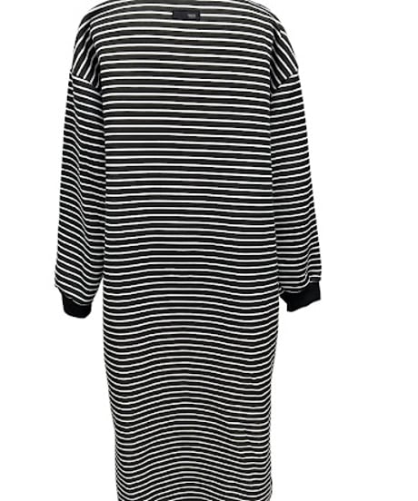 【ayane '26 winter collection】876835 裏起毛ボーダーワンピース