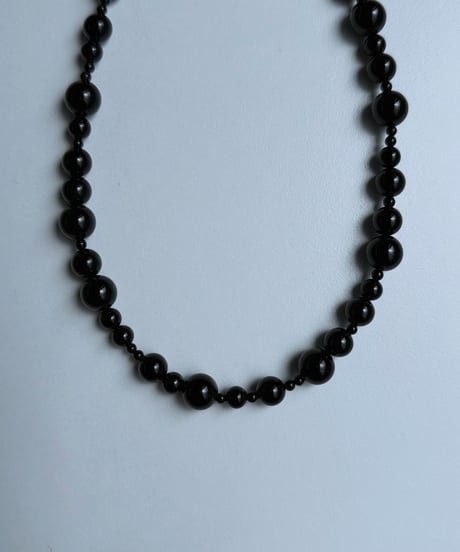 【charmaer 27 Early spring】297125 オニキスネックレス