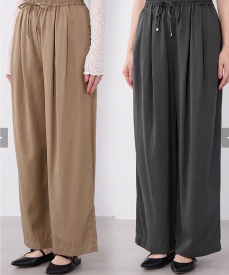 【MICA&DEAL】 0126303054 フィブリルワイドストレートイージーパンツ