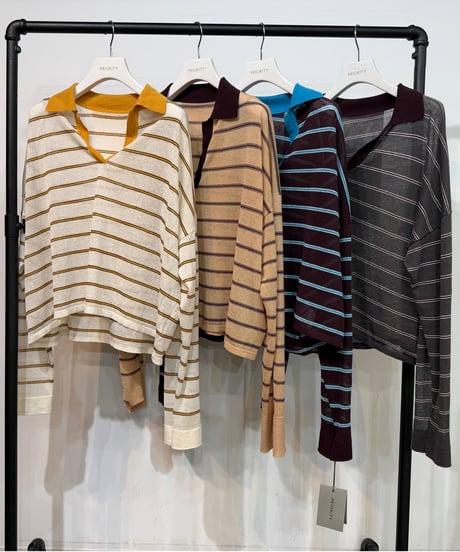 【PRIORITY | Pre-Order '27 Spring Collection】レトロボーダースキッパー  P71085KR／2月末より発送予定