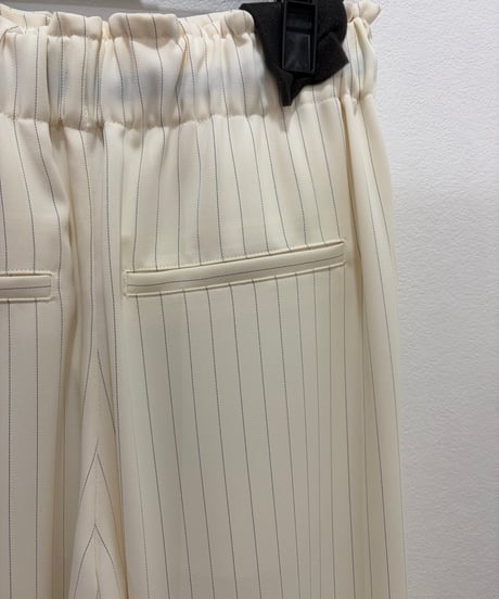 【trois】T241-87019 ストライプワイドパンツ