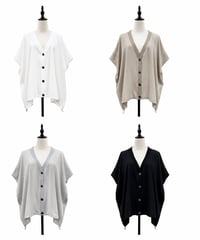 【siro de la bonte | '27 Spring Collection】linen like hightwist tuck sleeve cardigan R713321