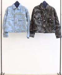 【LE MELANGE | '27 Spring Collection】 STONE BIO 12ozフロッキープリントデニム  8713802／１月下旬から２月中旬発送予定